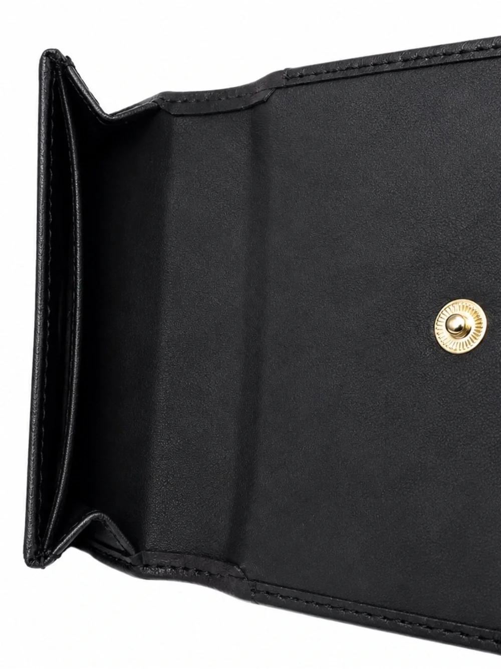 Creed Black Leather Card & Key Holder with Gold Logo